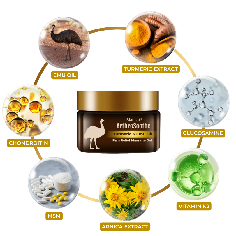 Biancat® ArthroSoothe Turmeric & Emu Oil Pain Relief Massage Gel